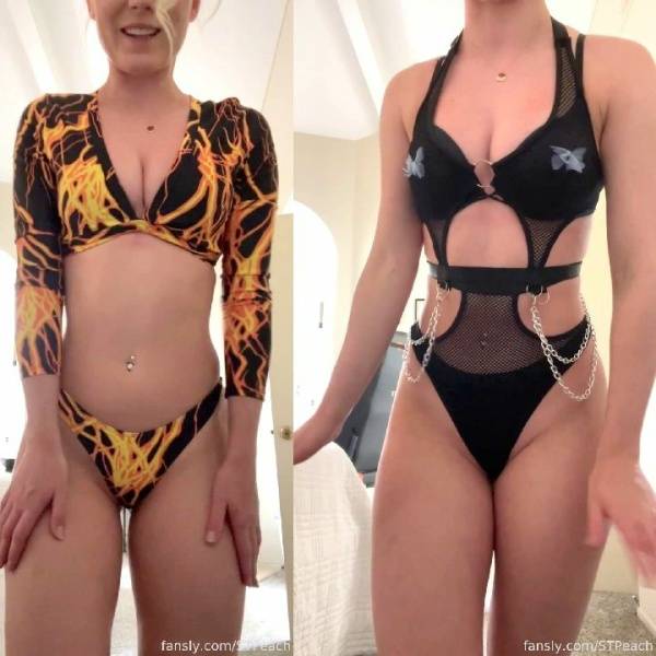 STPeach Sexy Outfit Try On Haul Fansly Video  - Canada on leaks.pics