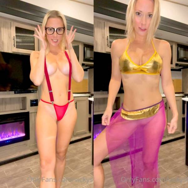 Vicky Stark Nude Sheer Costumes Try On  Video on leaks.pics