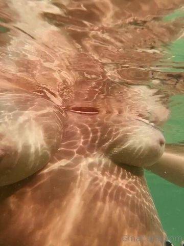 Gina Carla VIP - Swimming Topless on leaks.pics
