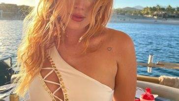 Bella Thorne Looks Hot in a White Bikini on leaks.pics