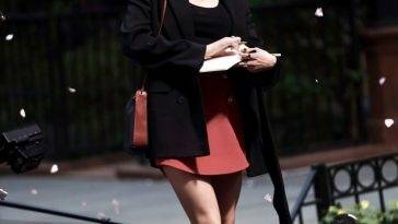 Shailene Woodley Flaunts Her Sexy Legs at the 18Three Women 19 TV Show Filming in New York - New York on leaks.pics