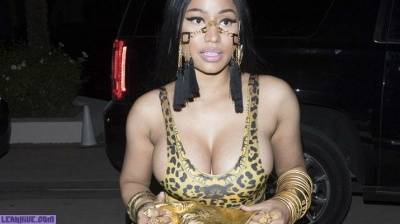 Nicki Minaj and her boobs about to escape on leaks.pics