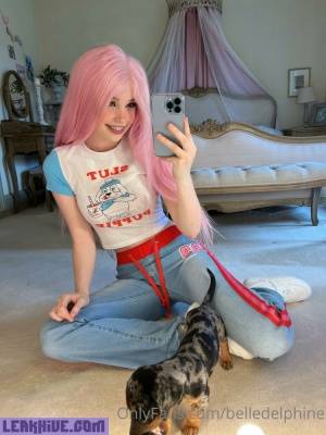 Belle Delphine And Puppy Onlyfans Set  on leaks.pics