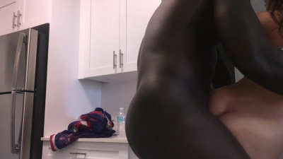 Louiesmalls quickie in the kitchen BBC doggystyle interracial XXX porn videos on leaks.pics