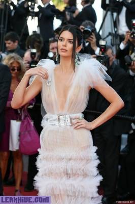 Kendall Jenner Wearing Sexy Transparent Dress At The 71st Annual Cannes Film Festival on leaks.pics