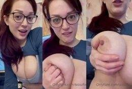 Tessa Fowler Topless Big Tits Strip Video  on leaks.pics