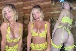 Sara Jean Underwood Sexy Yellow Lingerie Video Leaked - dirtyship.com