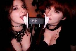 AftynRose ASMR Twin Ear Licking & Biting Babes Video on leaks.pics