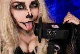 KittyKlaw ASMR Skeleton Licking & Mouth Sounds on leaks.pics