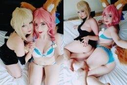 Hidori Rose X Miko Sexy Cosplay Selfies on leaks.pics