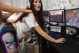 Miss Banana Gamer Girl D.Va Creampie Porn Video on leaks.pics