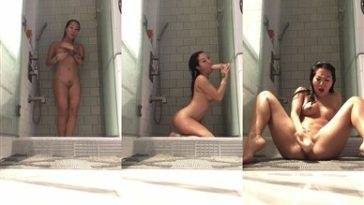 Asa Akira Nude Shower Dildo Fucking Porn Video Leaked on leaks.pics