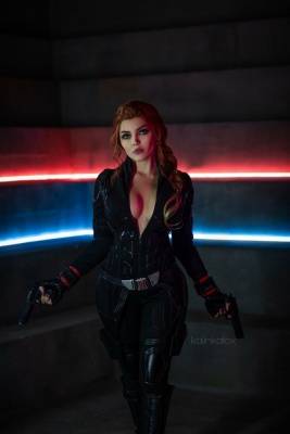 Kalinka Fox Nude Black Widow Cosplay - jizzy.org
