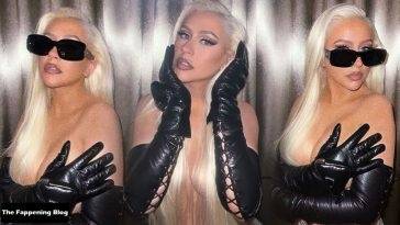 Christina Aguilera Flaunts Her Sexy Boobs in a New Topless Shoot on leaks.pics