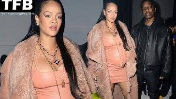Rihanna Flaunts Her Sexy Boobs in Paris on leaks.pics