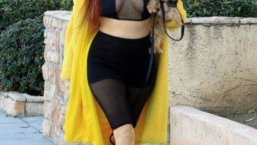Phoebe Price Takes Her Dog Out For a Morning Walk in Los Angeles - Los Angeles on leaks.pics