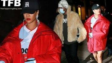 Rihanna & A$AP Rocky Hold Hands and Head to Dinner in New York - New York on leaks.pics