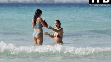 Arabella Chi & Kady McDermott are Seen Having a Good Time at the Beach on leaks.pics