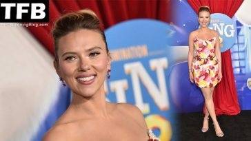 Scarlett Johansson Looks Beautiful at the Premiere of Illumination 19s 18Sing 2 19 in LA - fapfappy.com