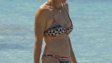 Andrew Lincoln & Gael Anderson Enjoy a Day on the Beach in Barbados - Barbados on leaks.pics