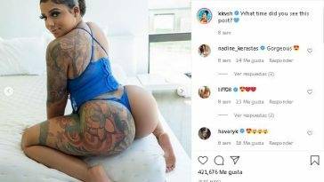KKVSH Tatted Ebony Whore Teasing Ass OnlyFans Insta Leaked Videos on leaks.pics