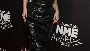 Lottie Moss Looks Hot in a Leather Dress at the NME Awards on leaks.pics