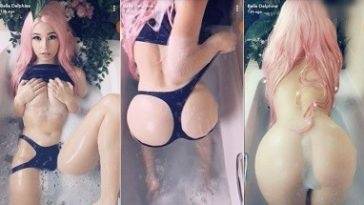 Belle Delphine Nude Bath Photoshoot Snapchat Leaked! on leaks.pics