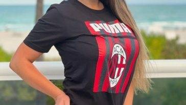 Claudia Romani Supports AC Milan in a New Sexy Shoot on leaks.pics