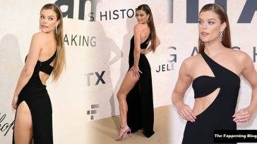 Nina Agdal Shows Off Her Sexy Legs at the amfAR Gala Cannes 2022 in Cap d’Antibes on leaks.pics