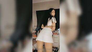 Jasminx lil strip tease for all my new subs onlyfans leaked video on leaks.pics
