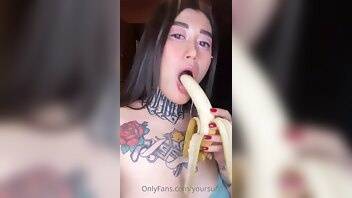Yoursuccub  Banana Sucking  XXX Videos on leaks.pics