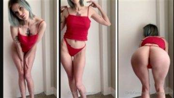 Phoebe Yvette Youtber Red Thong Nude Video on leaks.pics