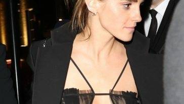 Emma Watson Heads Home After Partying with Friends at Pre-BAFTA Party on leaks.pics
