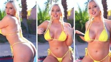 Tara Babcock Youtuber Yellow Bikini Video Leaked on leaks.pics
