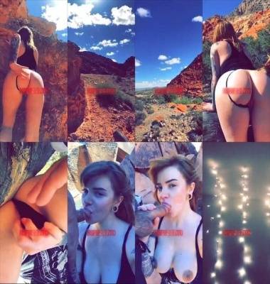 Brittany Jeanne outdoor blowjob snapchat premium 2019/04/25 on leaks.pics