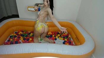 Noelleeastonxxx wet messy blow up pool ball pit fun & dirty talking free manyvids porn video on leaks.pics