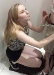 Sweet girl sucking on dick in the fitting room on leaks.pics