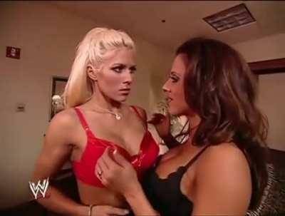 When this segment of Torrie Wilson making out with Dawn Marie I lost it on leaks.pics