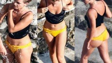 Emma Watson Shows Off Her Perfect Butt on Her Holiday in Positano on leaks.pics