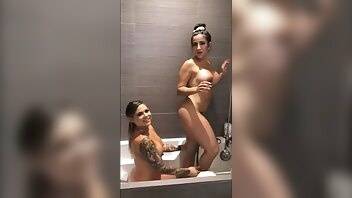 Lena The Plug ? Lesbian bathtub dildo fuck ? Premium Snapchat Leak on leaks.pics
