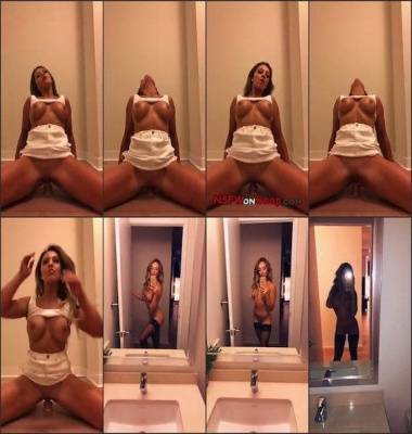 Katie Adler dildo riding & sexy stocking naked mirror view snapchat premium 2018/05/29 on leaks.pics