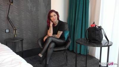 GERMAN REDHEAD COLLEGE TEEN - Tattoo Model Ria Red - Pickup and Raw Casting Fuck - GERMAN SCOUT ´ - Germany on leaks.pics