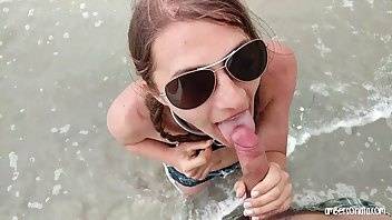 Amber sonata public beach cocksucking the water xxx porn video on leaks.pics