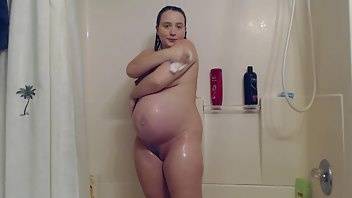 Lanna Amidala 35 weeks pregnant shower head cum xxx premium porn videos on leaks.pics