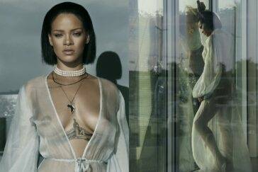Rihanna Bikini Sheer Robe Nip Slip Photos Leaked - influencersgonewild.com - Barbados