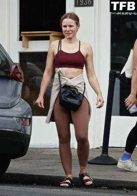 Kristen Bell Wraps Up a Sweaty Gym Session in Los Feliz on leaks.pics