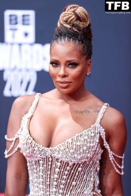 Eva Marcille Flaunts Her Boobs at the BET Awards 2022 on leaks.pics