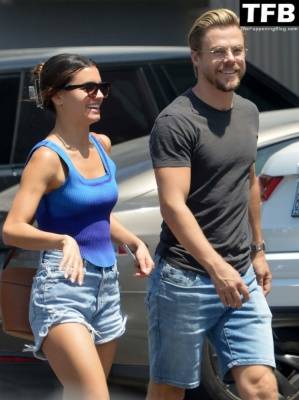 Hayley Erbert & Derek Hough are All Smiles Showing Off Haley 19s Engagement Ring in LA on leaks.pics