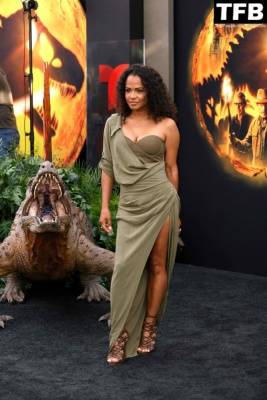 Christina Milian Displays Her Sexy Tits & Legs at the “Jurassic World: Dominion” Premiere in Hollywood on leaks.pics
