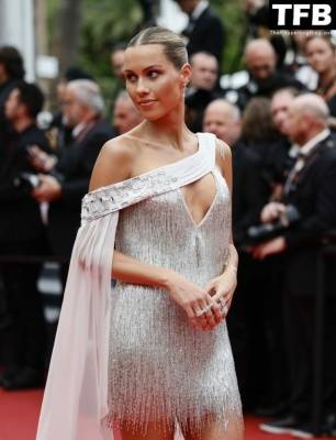 Claire Holt Shows Off Her Sexy Legs at the 75th Annual Cannes Film Festival on leaks.pics